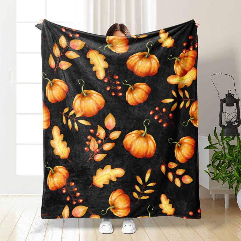Classic Halloween Cartoons digitalprinted polyester Bedroom velvet flannel soft sofa cover blanket Fleece soft sofa cover
