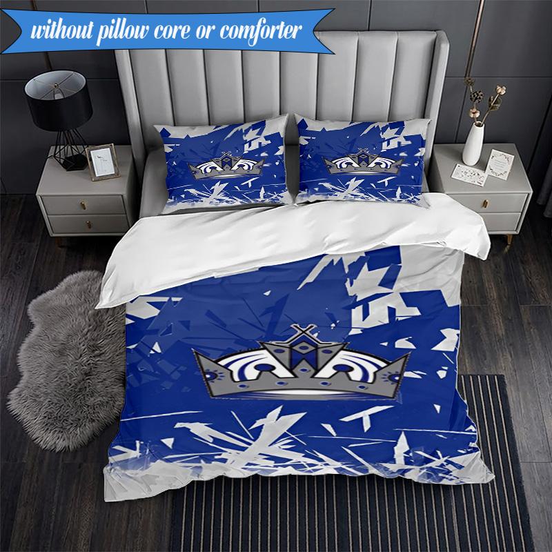3PCS Los Angeles ice hockey Bedding Set,Including 1pc Duvet Cover And 2pcs Pillowcases Perfect for Bedroom, Dormitory, Fan Christmas gift
