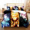 Naruto Series Three-piece Duvet Cover Digital Printing Brushed Two-piece Set Children's Cartoon Anime Quilt Cover