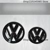 BHMTQ1 ABS Car Front Radiator Grille Badge Cover Rear Trunk Lid Sticker For VW Polo 2011-2013-2014-2018 POLO Glossy Black Logo