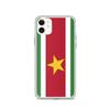 Coque iPhone - Multicolore - Drapeau Suriname - Souple - Compatible iPhone 11 - Verticale