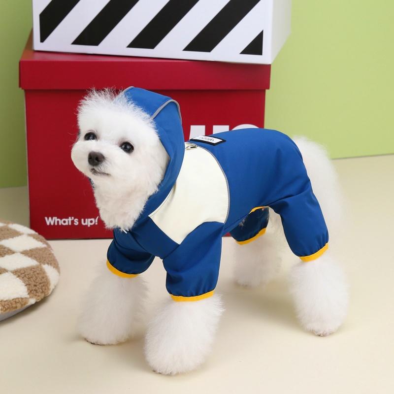 Dog Jackets Raincoats Hooded Pet Raincoat Hiking Dogs Clothes Jumpsuit Outdoor Waterproof Rain Coat For Small Medium Dogs Puppy