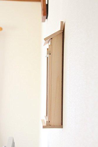 Kamidana No Sato Wall Hanging Shinto Shrine with "X" Sign, Large Size, for Wooden Amulets and Wooden Tablets