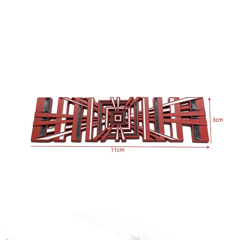 Model3 автомобильные наклейки с логотипом в клетку ModelY Tail Tag Grid Decal Auto Metal Letter Decoration для Tesla Model 3 SXY 2023 Аксессуары