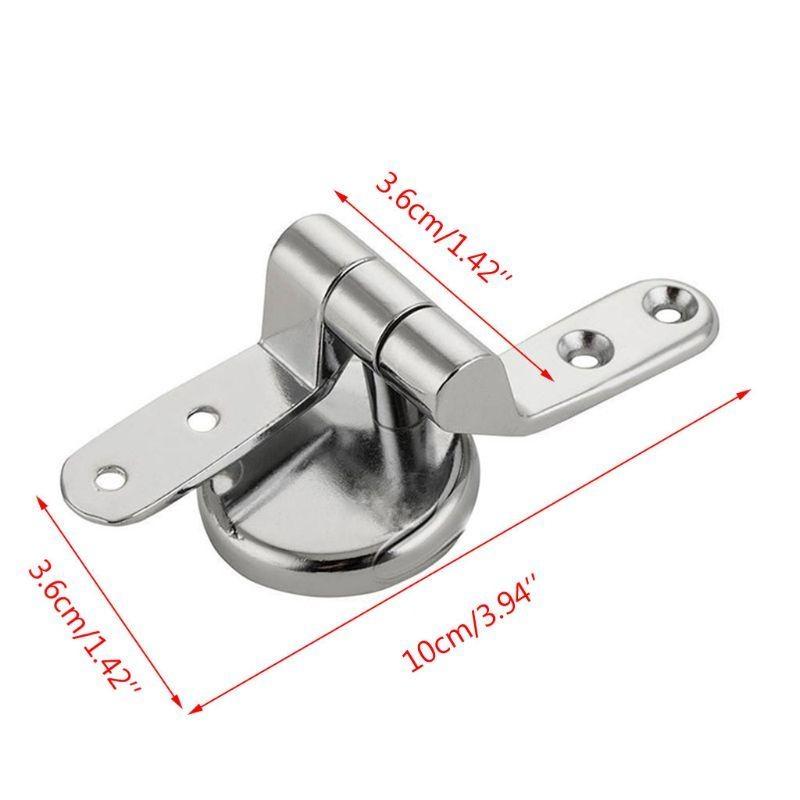 Alloy Toilet for Seat Hinges Mountings Set Chrome with Screws For Toilet Accesso