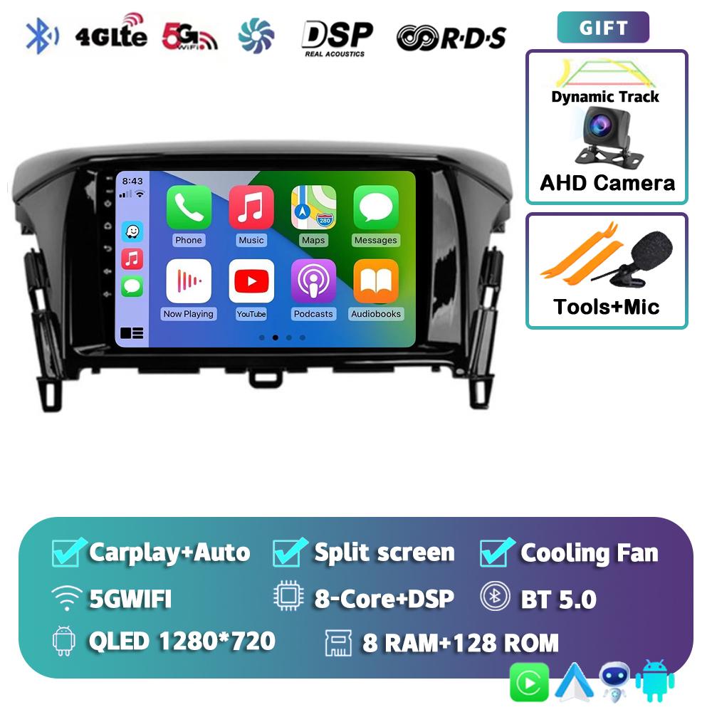 Автомагнитола с Android 14 Carplay Auto для Mitsubishi Eclipse Cross 2018 2019 2020 Мультимедийный видеоплеер Навигация GPS 2din Стерео