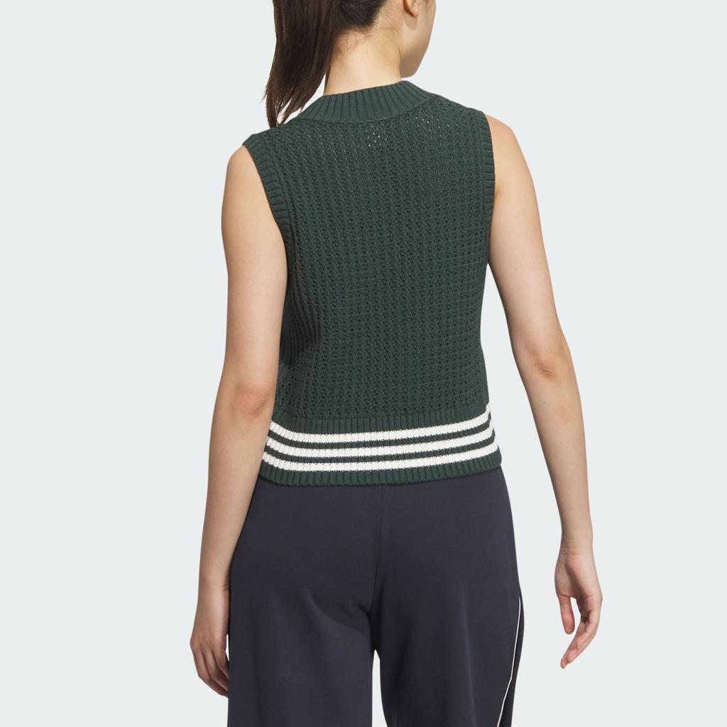adidas Оригинальные FW24 трикотажные жилеты женские жилеты минерально-зеленого цвета JD5801