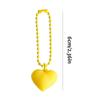 Colorful Heart Keychain Silicone Heart Keyring Candy Color Heart Pendant Y2K Korean Kawaii Dopamine Sweet Key Accessory