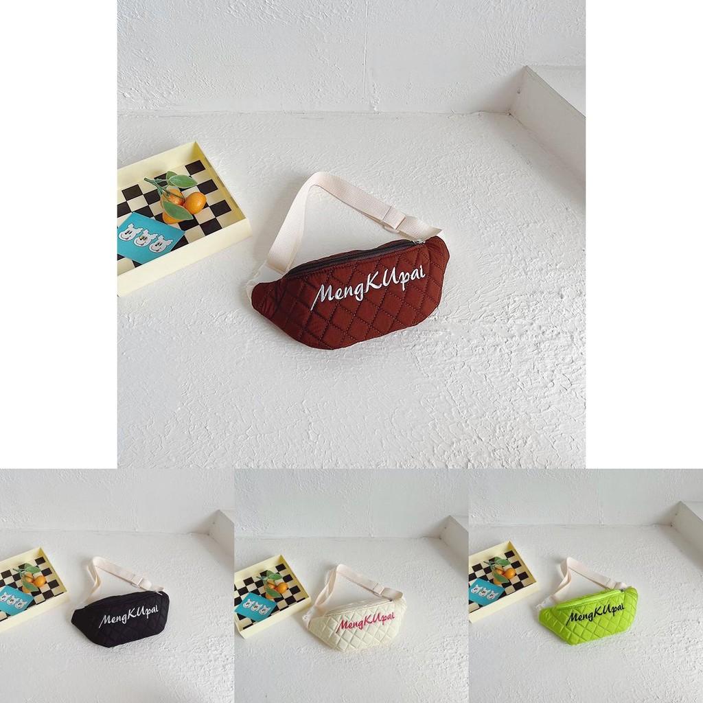 Модная и стильная детская холщовая поясная сумка для мальчиков и девочек с дизайном алфавита в современных цветах