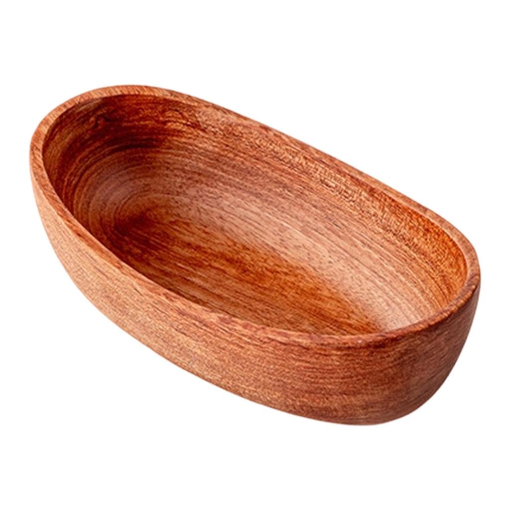 Rustic Wood Tray Decorative Bowl Candle Holder Storage Organizer for Bathroom Keys Centerpieces Supplies