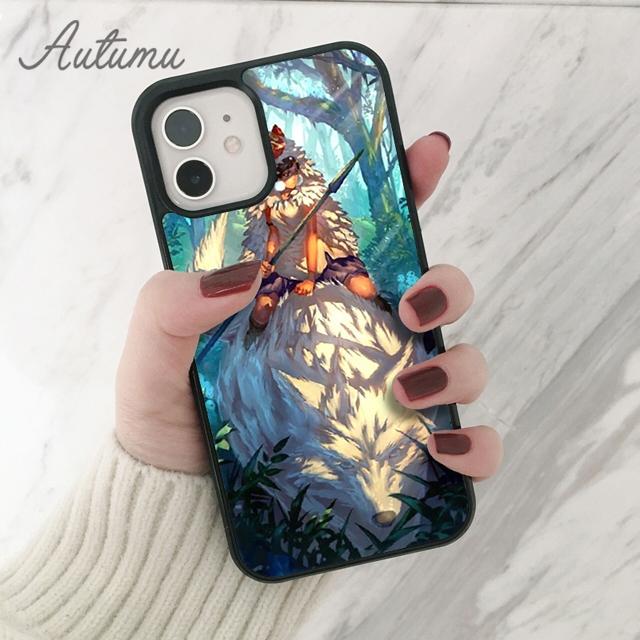 Чехол для телефона Anime Princess Mononoke для iPhone 11 12 13 14 Pro Max mini XR XS SE 2020 7 8 Plus Samsung Galaxy S21 S22