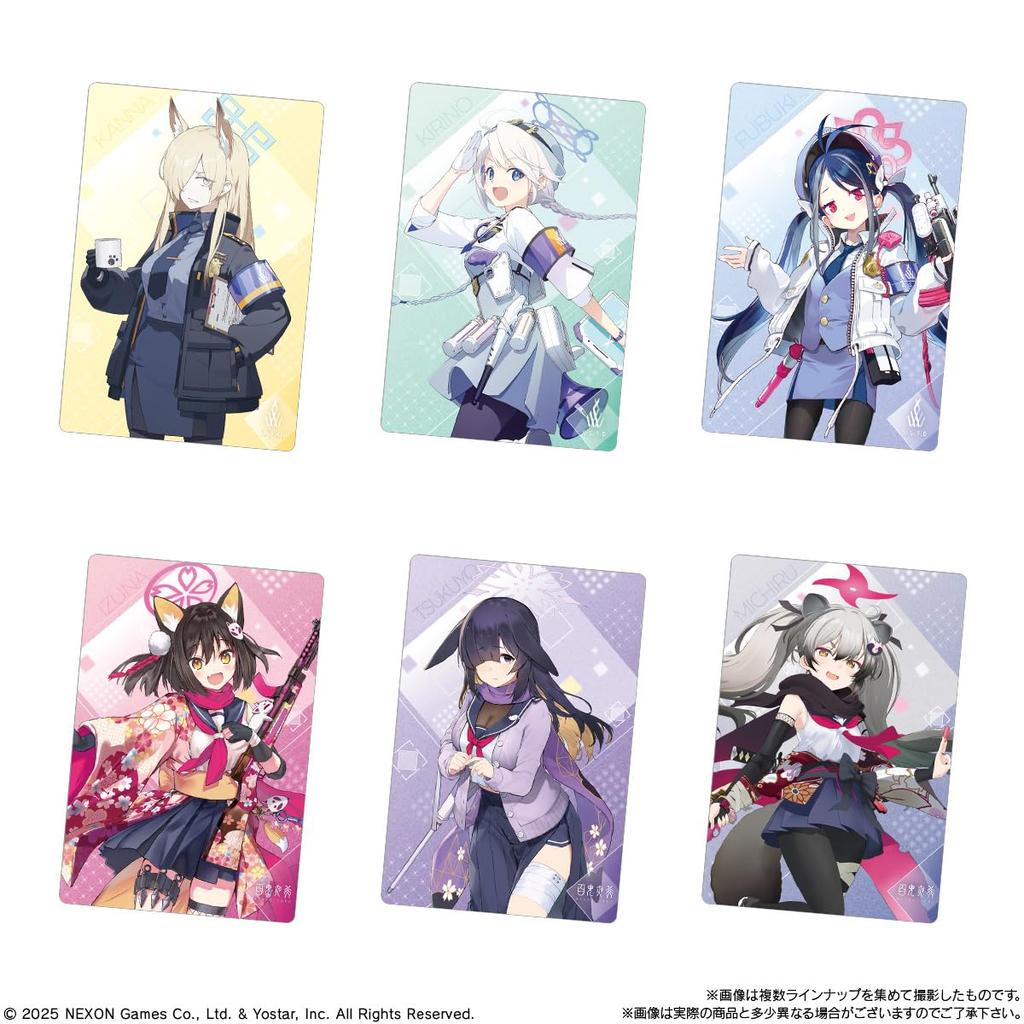 Bandai Blue Archive Wafers 3 конфеты (20 штук) игрушки/вафли (выпечка сладостей) (Синий Архив)