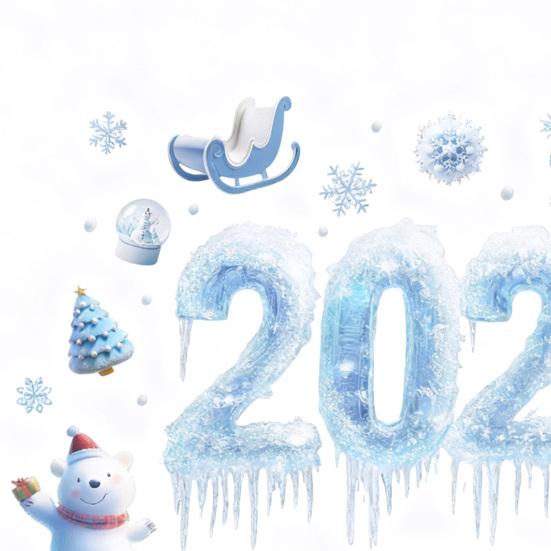 2026 Christmas Window Clings Blue Snowflake Ice Double-Sided Window Stickers PVC Decal for New Year Eve Glass Mirror Decor