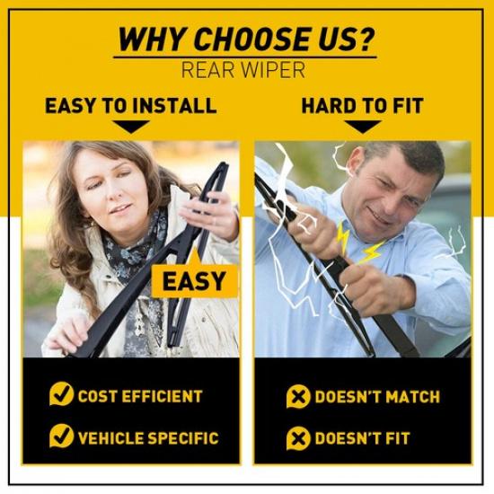 Для Chevrolet Captiva Sport 2012-14 Задний дворник лобового стекла Комплект рычага и щетки EOA