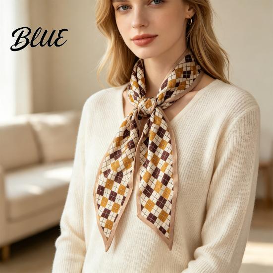 Stylish Ribbon Scarf for Hair Accessories Women's Handbag Scarf 35 Inch Long Lightweight Chic Minimalist Workplace Accessory Silk Feeling Neck Hair,