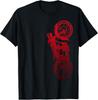 Classic Biker Vintage Retro Black Motorcycle Red Gift Unisex T-Shirt