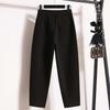 Брюки женские эластичные с высокой талией длинные брюки плюс утолщенные эластичные однотонные универсальные повседневные брюки