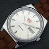 ВОССТАНОВЛЕННЫЕ ВИНТАЖНЫЕ АВТОМАТИЧЕСКИЕ МУЖСКИЕ ЧАСЫ SEIKO 5 JAPAN СЕРЕБРЯНЫЙ ЦИФЕРБЛАТ a434684-2