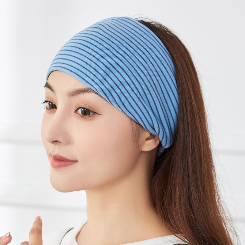 2025 Four Seasons Striped Breathable Maternity Headscarf