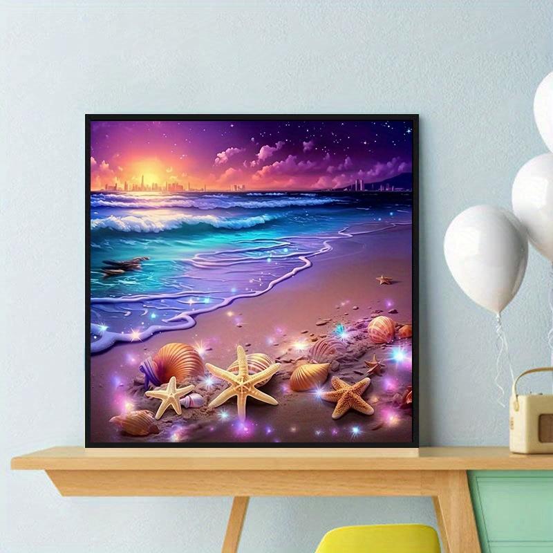 DIY Diamond Painting Nice Beach Cross Stitch Kit Mosaic Art Diamond Painting Full Circle/Square Diamond Home Decoration
