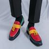Fashion Fashion Color Block Casual Shoes Leather Men Classic Tassel Loafers Shoes Moccasins Brand Men Comfortable Business Affairs Shoes