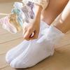 1 пара/партия, носки для девочек с оборками, детские носки-пачки с кружевом и оборками для девочек, хлопковые детские носки для танцев с принцессой и цветами, однотонные носки до щиколотки