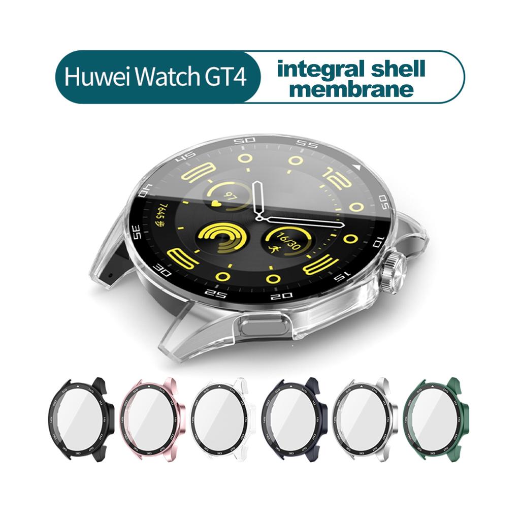 Закаленное Стекло+Чехол Для Huawei Watch GT4 46мм 41мм Полное Покрытие Бампер Защитная Пленка На Экран Чехол Для Huawei Watch GT4 Аксессуары