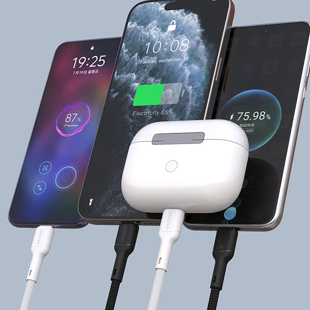 Kabel Dudao L9X 30W USB-C - Lightning 2m - czarny
