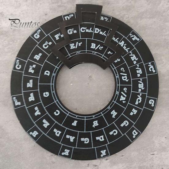 Колесо аккордов для гитары Колесо квинтового круга Портативный инструмент для создания мелодий Простой в использовании инструмент для изучения теории музыки для музыкантов Написание песен