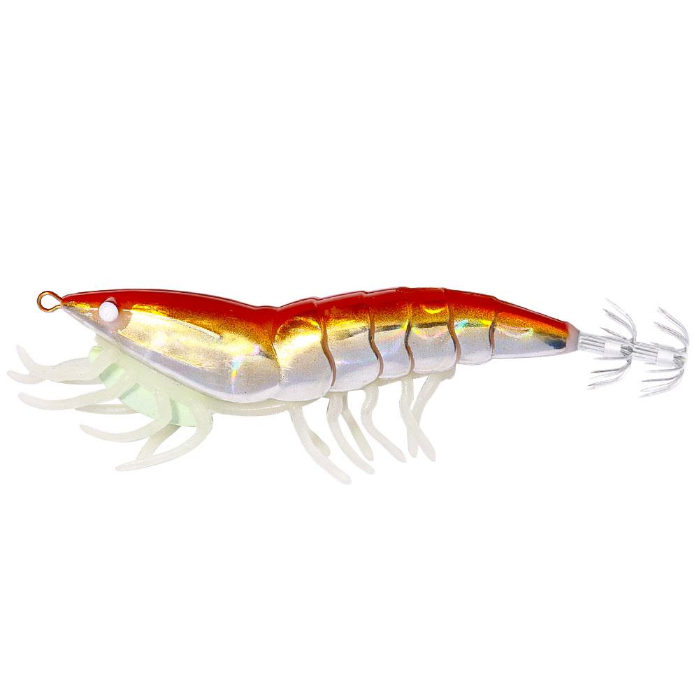 Светящаяся приманка для креветок, 12 см, 22,4 г, приманки для ловли кальмаров Leurre, приманка для кальмара, осьминога, каракатицы, Calamar 3,5 #, крючок