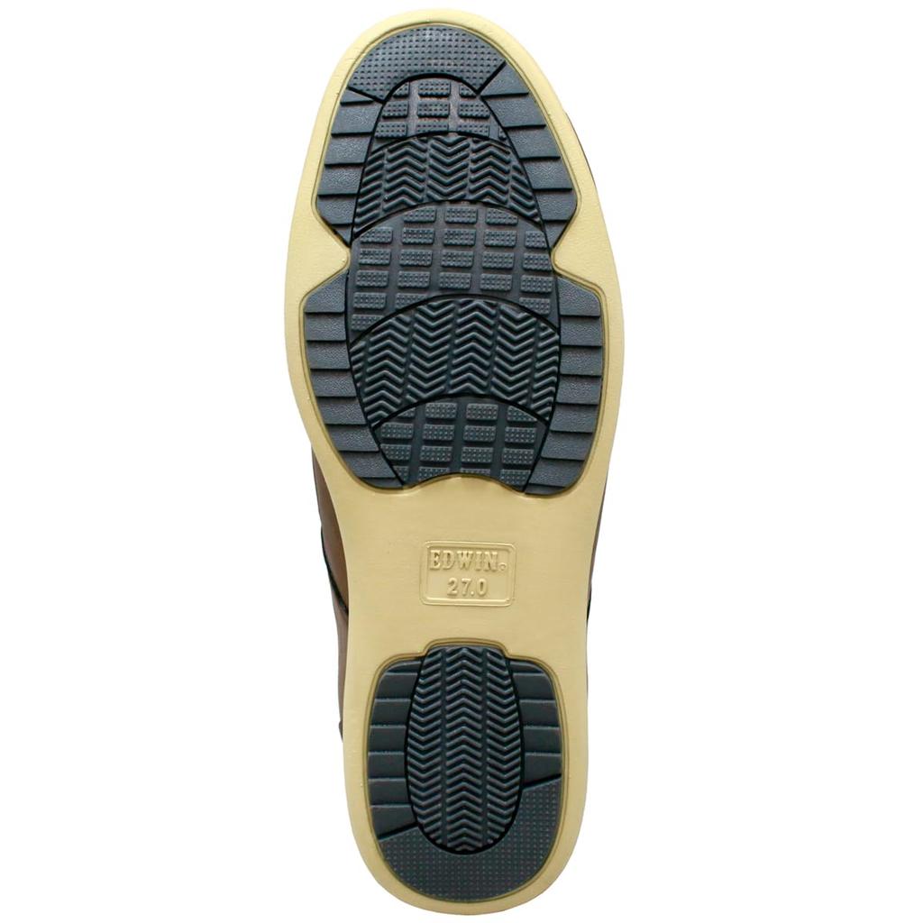 Edwin Кожа Водонепроницаемые Повседневные и Деловые Легкие Размер Мужские Кроссовки, Обувь, Подошва, Нескользящие, Оксфорды на шнуровке, Коричневый, 28.0 (edm459)