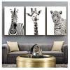 Elephant Wall Art Canvas Painting Nordic Posters And Prints Wall Pictures For Living Room Decor Black White Animal Giraffe Zebra