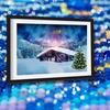 Diamond Embroidery Landscape Full Round Diamond Painting Winter Christmas Tree Pictures Rhinestones
