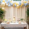 Chiffon Curtain Wedding Party Backdrop Baby Shower Drape Hotel Banquet Wrinkle Free Photo Background Wedding Curtain Decoration