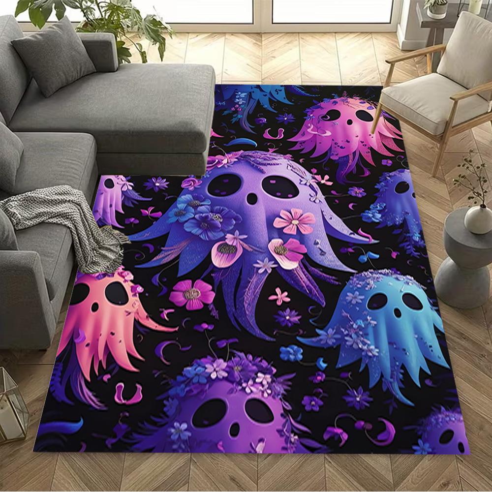 1pc halloween design rug non slip carpet home decor gift living room bedroom