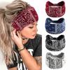 Retro Elastic Cotton Headband: Sweat-Absorbing Yoga & Sports Accessory for Women