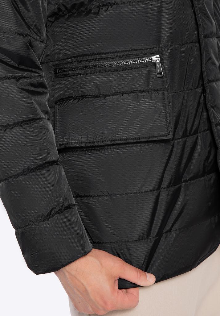 Wittchen Men's Black Nylon Quilted Jacket