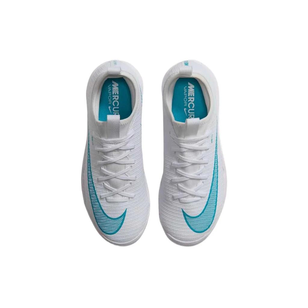 Nike Jr. Mercurial Vapor 17 Academy Indoor Court Low Grade School 'White Dusty Cactus' (Unisex) White / Dusty Cactus Kids' Soccer Shoes