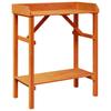 Planting Table Brown 75 X 40 X 90 Cm Solid Pine Wood