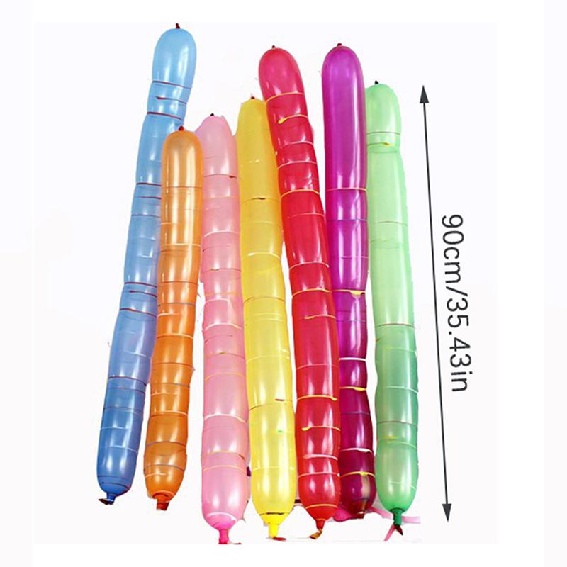 50/100 шт. разноцветные длинные латексные ракеты воздушные шары летающие пищащие декор для вечеринки