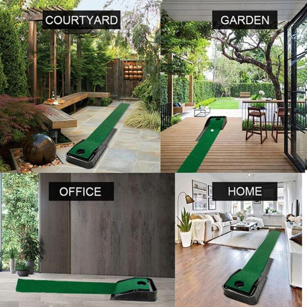 Auto Ball Return Putting Green Mat Fairway Trainer Golf Putter Trainer Golf Supplies