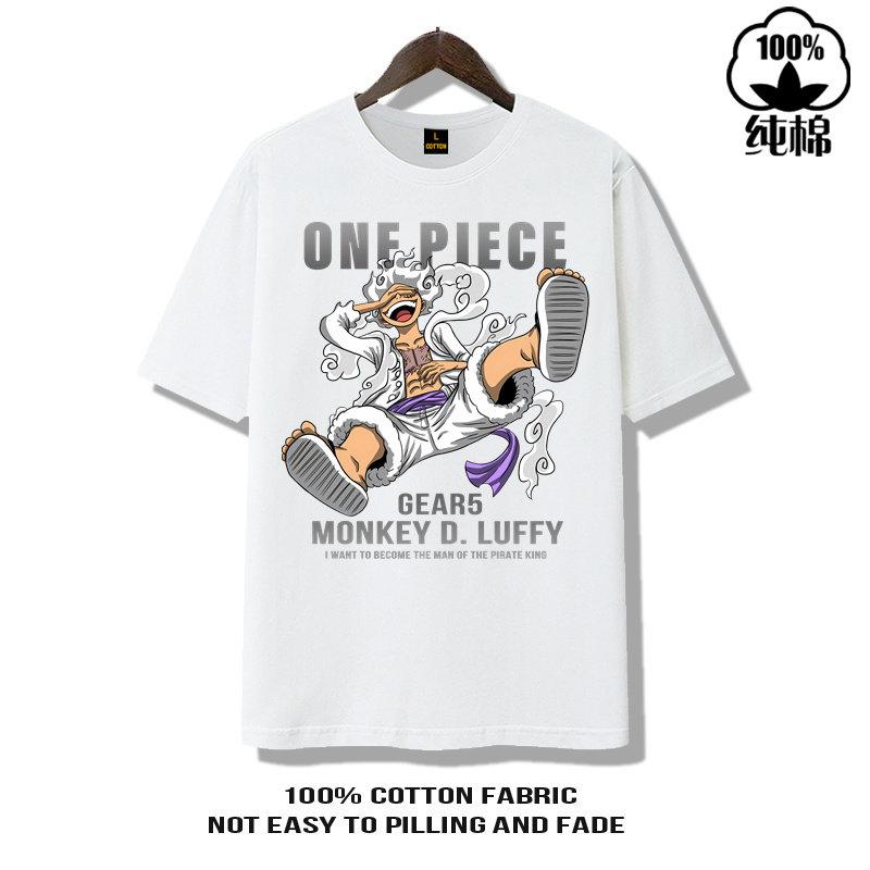 ONE PIECE Короткий рукав Мужские и Женские Один Стиль Удобный Короткий рукав Одежда для Пар Повседневный Короткий рукав Популярный
