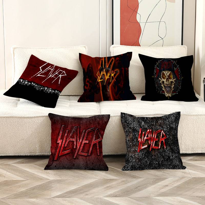 Чехол на подушку для хэви-метал группы S-Slayer Полиэстер Диванные подушки Декоративные декоративные подушки Декор для дома Чехол на подушку