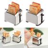 Игровой домик Мини-кухня Игрушечная тостерная машина с 2 шт. Аксессуары для кукол-хлеба Миниатюрный тостер