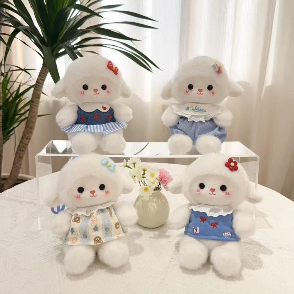6" Мягкая Плюшевая Игрушка Овечка Медведь Лиса - Серия 'Сокровище Ладони' Кукла-Компаньон на Стол Сувенир