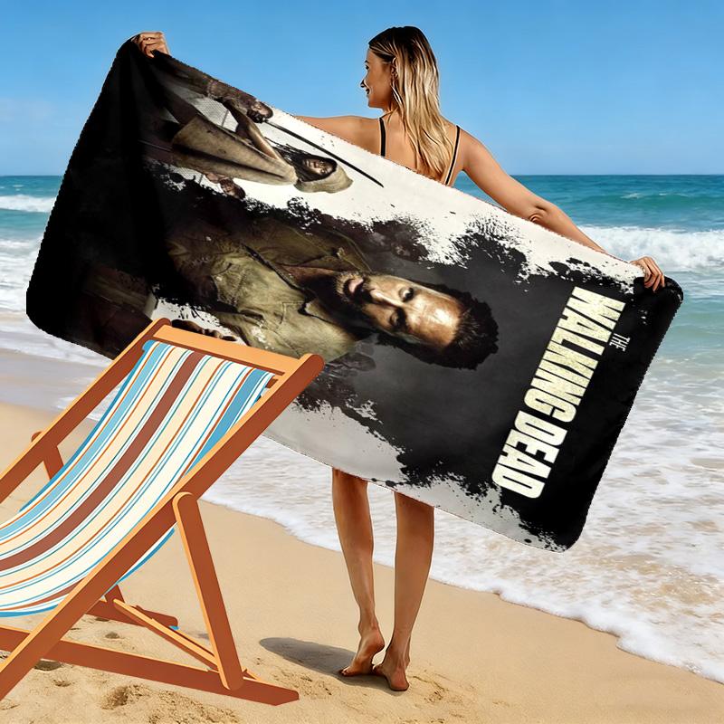 Apocalyptic Warrior Uprising beach towel Outdoor camping soft quick-drying swim towel seaside swim beach printing Fashion Comfort