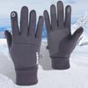 Winter Men's Touch Screen Gloves Warm Plus Velvet Thick Waterproof Windproof for Riding Driving Outdoor Activities
