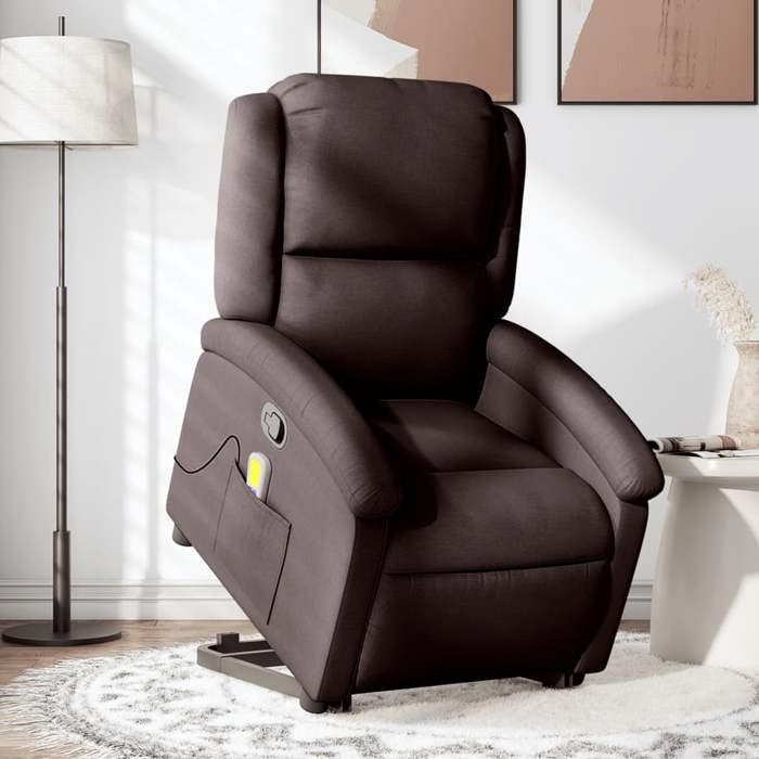 VidaXL Reclining Massage Armchair, Relaxation Chair with Adjustable Backrest and Footrest, Living Room Seat, Modern, 3204181