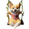 Garden Outdoor Pendant Sturdy Waterproof Dog Statue Courtyard Decoration Puppy Decorations for Family Friends Colleagues Men