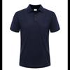 Men's Short-sleeved Polo Shirt ( Set of 3 ) Navy Blue - - Blue